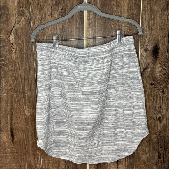 Banana Republic Gray Knit High/Low Skirt Elastic Waist Women's Size Small - Picture 5 of 7